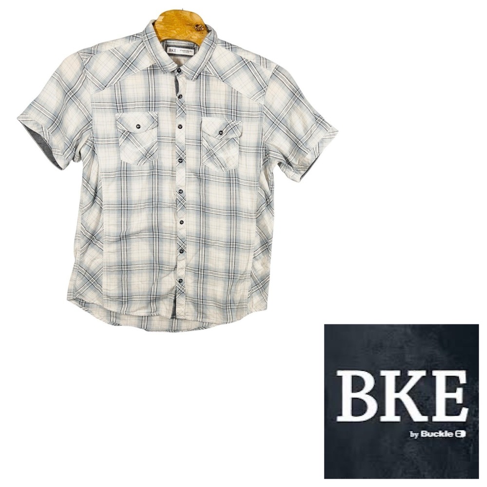 Buckle BKE Western Pearl Snap‎ Shirt Athletic Fit Mens XXL Rodeo Cowboy
